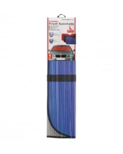 Pare-soleil voiture frontal, bleu, taille L 145x70cm - SWISSDRIVE