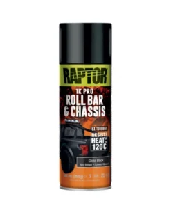 Peinture châssis, voiture, noir brillant, 366 ml - Raptor