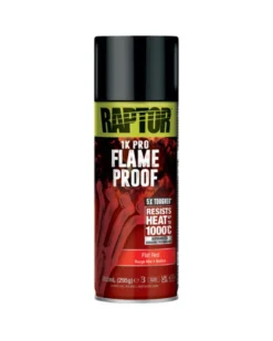 Peinture ignifuge, rouge mat, 352 ml - Raptor