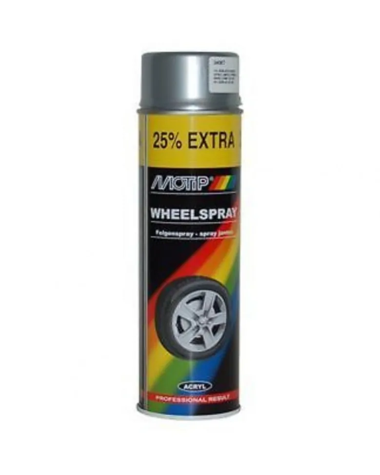 Peinture jantes argent 500 ml - MOTIP