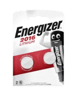 Pile bouton CR2016, lithium 3v, x2 - Energizer