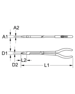Pince coupante, double articulation, L.290mm - Kstools