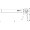 Pistolet à silicone, 600ml - Kstools