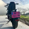Plaque d'immatriculation provisoire, WW et W, rose, moto, Homologuée - Mon Grossiste Auto