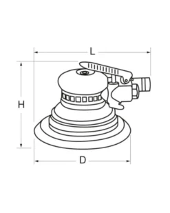 Ponceuse orbitale pneumatique, excentrique 5 mm, 6” - Kstools