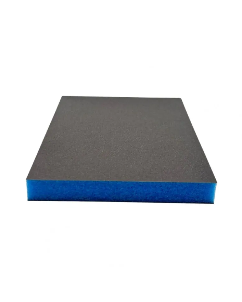 Éponge abrasive, double face, bleu, x100 - Dialann
