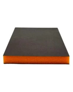Éponge abrasive, double face, orange, x100 - Dialann