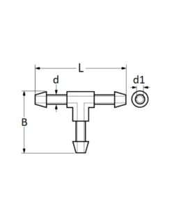 Raccord tuyau lave glace, 3 voies, ø4,5mm - Restagraf