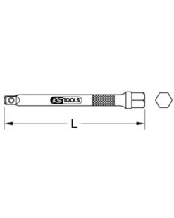 Rallonge ULTIMATE, 1/4'', L.250 mm - KS TOOLS