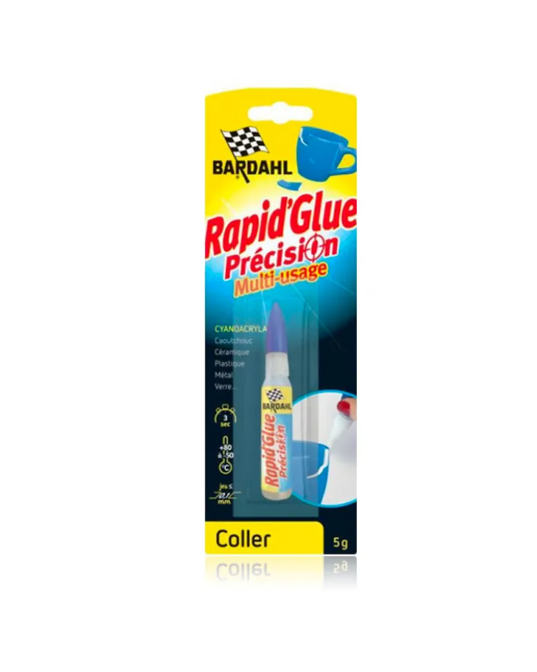 Rapid Glue Précision multi usage colle express 3 sec 5ml - Bardahl