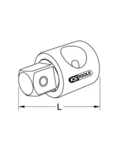Réducteur, 1/2" F 3/8" M - KS TOOLS