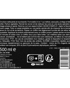 Renovateur cuir, voiture, 500 ml - ECOTEC