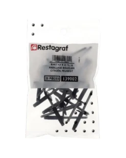 Rivet expansé, bouclier, noir, ø4.8 x 20.5 mm, 20pcs - Restagraf