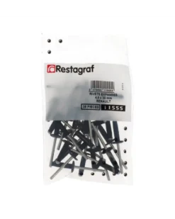 Rivet expansé, noir, ø4.8 x 19.8 mm, 25pcs - Restagraf