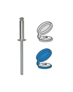 Rivet épanoui, cache rivet, 4x16mm, 7pcs - Restagraf