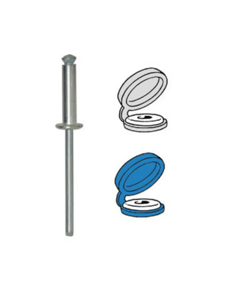 Rivet épanoui, cache rivet, 4x16mm, 7pcs - Restagraf