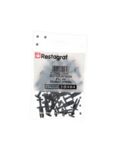 Rivet plastique, garniture intérieure, extérieure, ø6.2 mm, x25 - Restagraf