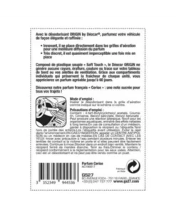 Sent bon voiture - DEOCAR Origin rouge - Cerise - GS27