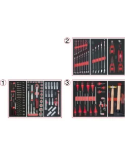 Servante atelier, Racing, 7 tiroirs + 158 outils inclus - KSTOOLS