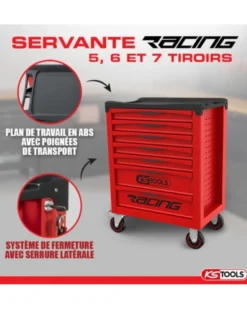 Servante atelier, Racing, 6 tiroirs - KSTOOLS