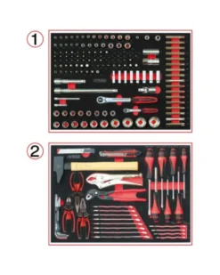 Servante atelier, Racing, 5 tiroirs + 184 outils inclus - KSTOOLS