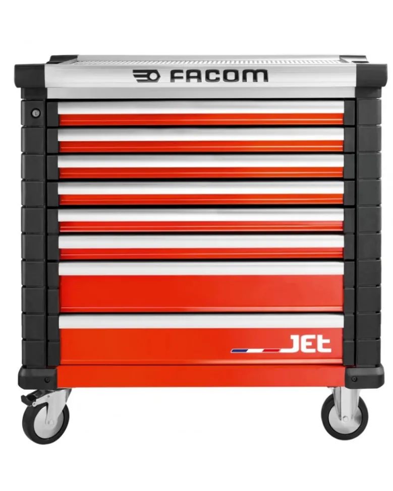 Servante d’atelier vide, facom, 8 tiroirs