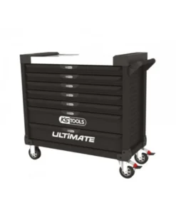 Servante d’atelier, vide, XL noire, 7 tiroirs - KS TOOLS