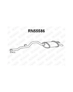 Silencieux arrière VENEPORTE Ref : RN55586