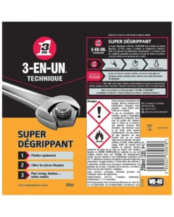 Super dégrippant, 250 ml - 3-EN-UN