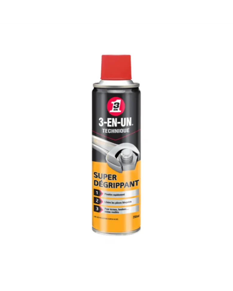 Super dégrippant, 250 ml - 3-EN-UN