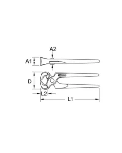 Tenaille russe, 10”, L.250 mm - Kstools