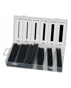Thermorétractables, noires, 100mm, 100 gaines- Sodise