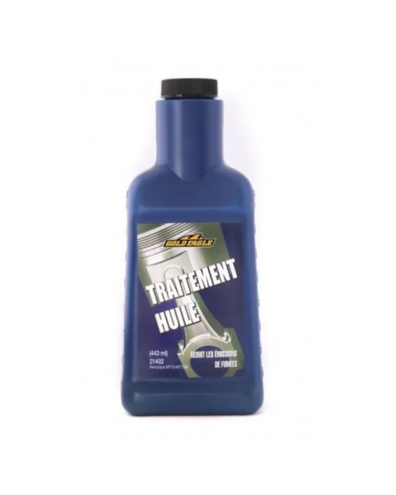 Traitement huile moteur, réduction fumées 443ml Gold-Eagle