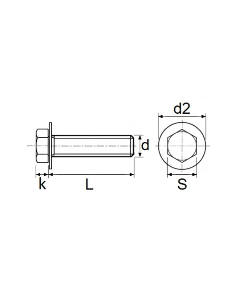 Vis tête H, M6-1.00 x 20 mm, 12pcs - Restagraf