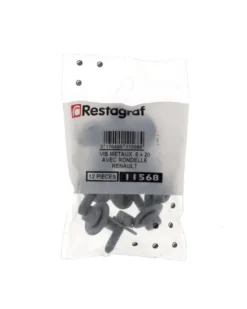 Vis tête H, M6-1.00 x 20 mm, 12pcs - Restagraf