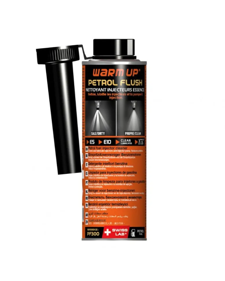 WARM UP PETROL FLUSH nettoyant injecteurs essence préventif